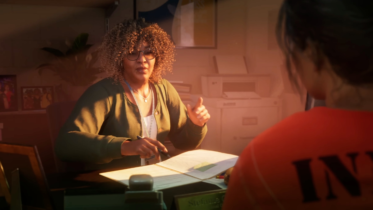 GTA6首部预告片详细内容解析插图2 辅导员正在询问露西娅