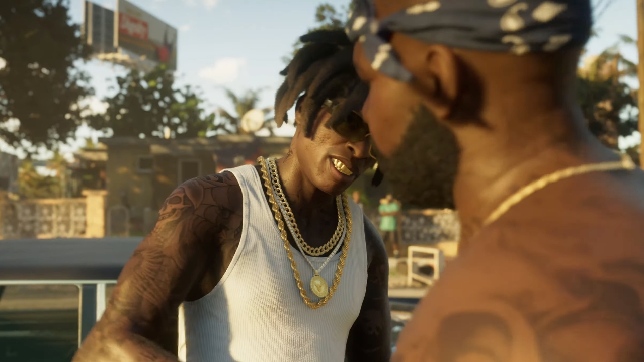 GTA6首部预告片详细内容解析插图9 GTA6的两名帮派成员